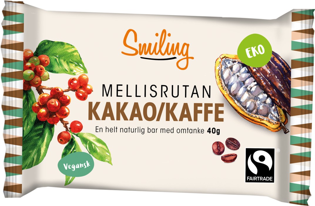 Smiling Mellisrutan Kakao Kaffe 40 g