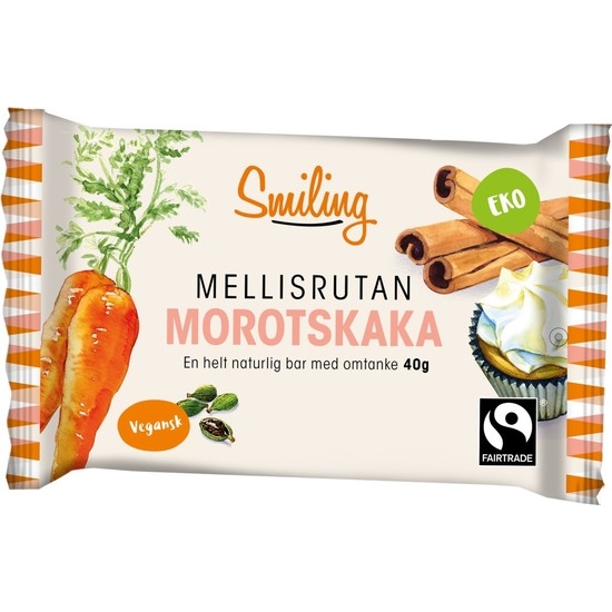 Smiling Mellisrutan Morotskaka 40 g