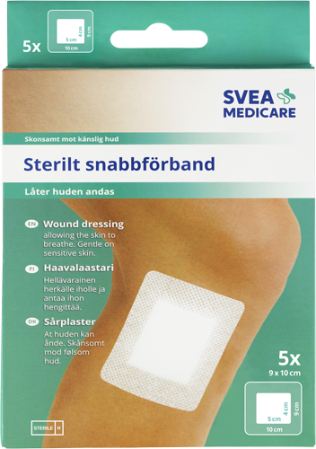 Svea Medicare Sterilt snabbförband 9 x 10cm 5 st