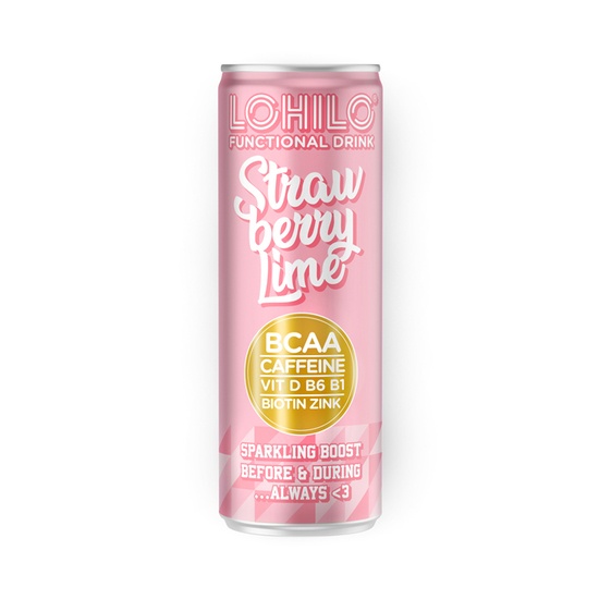 LOHILO Functional Drink Strawberry Lime 330 ml