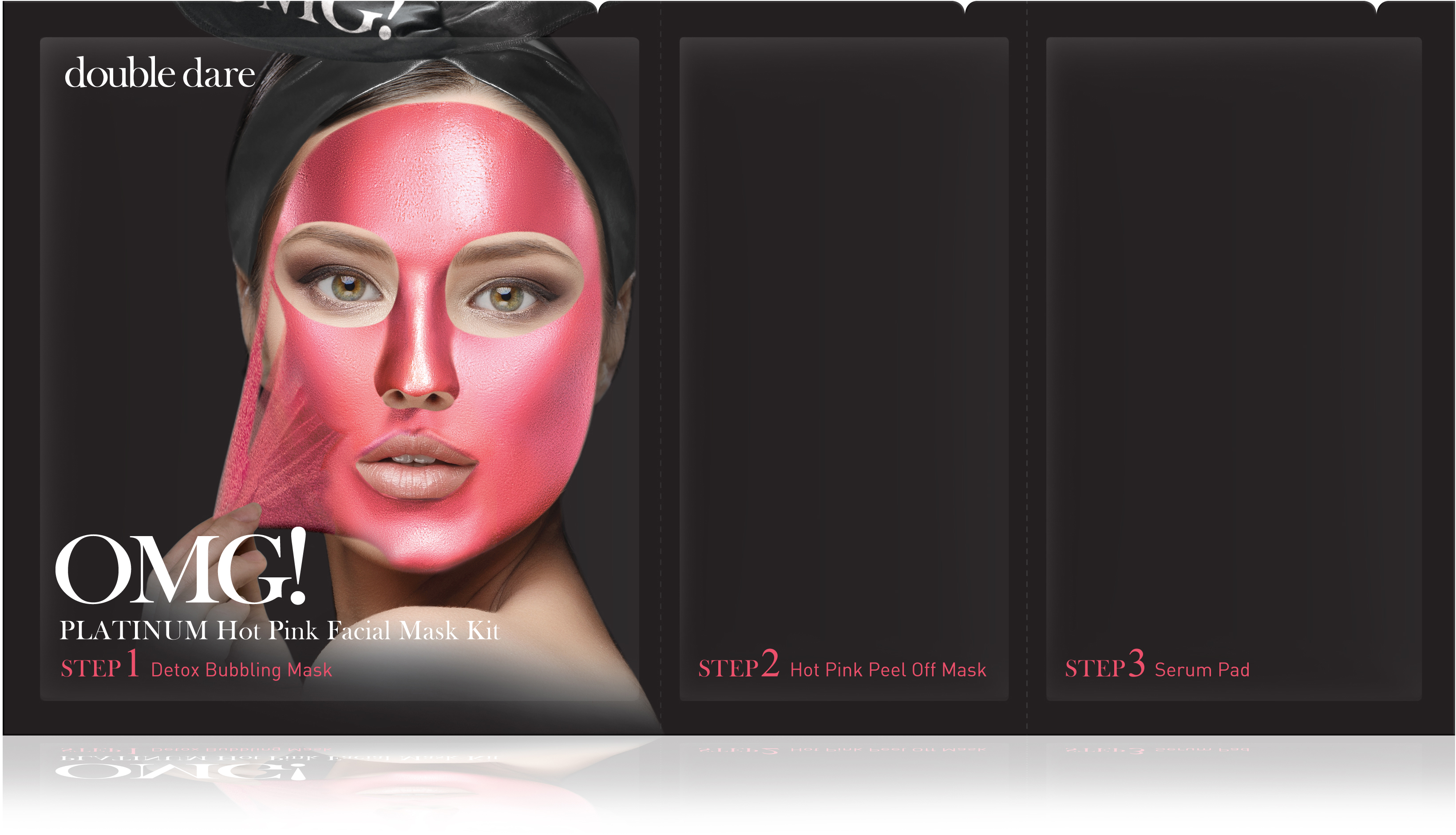 OMG! Platinum Hot Pink Facial Mask Kit