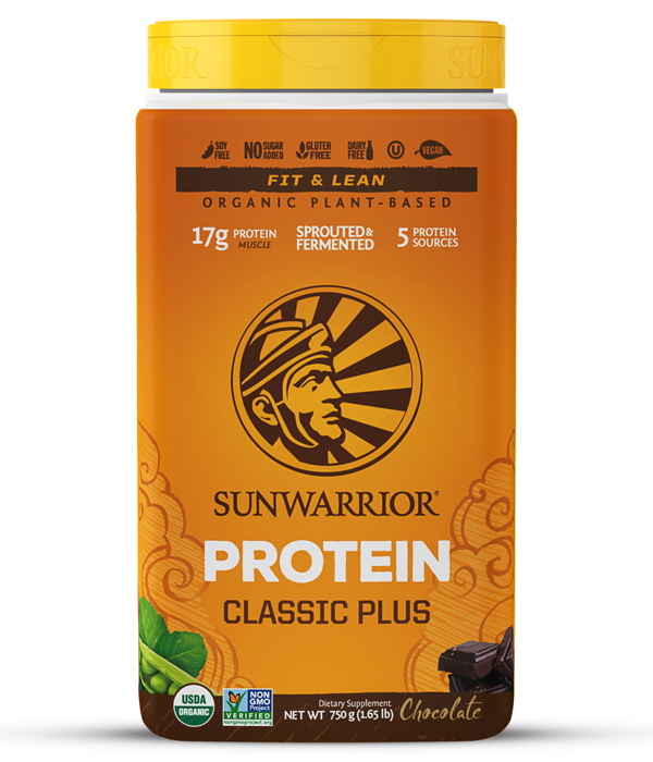 Sunwarrior Protein Classic Plus 750 g Choklad