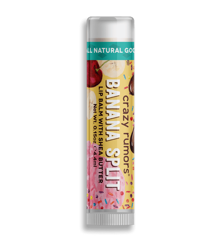 Crazy Rumors Banana Split Lip Balm