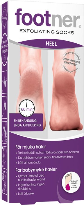 Footner Heel Exfoliating Socks 1-pack