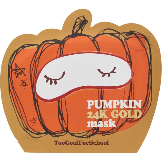 Too Cool For School Pumpkin 24k Gold Mask