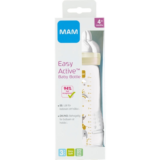 MAM Easy Active Baby Bottle 4+m 330 ml - Blandade färger