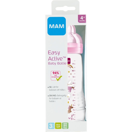 MAM Easy Active Baby Bottle 4+m 330 ml - Blandade färger