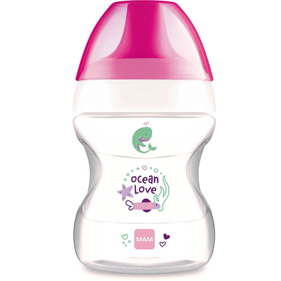 MAM Learn To Drink Cup Pink 6+m 190 ml