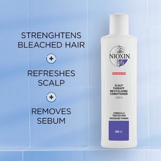 Nioxin System 6 Scalp Revitaliser Conditioner för märkbart tunt, kemiskt behandlat hår 300 ml