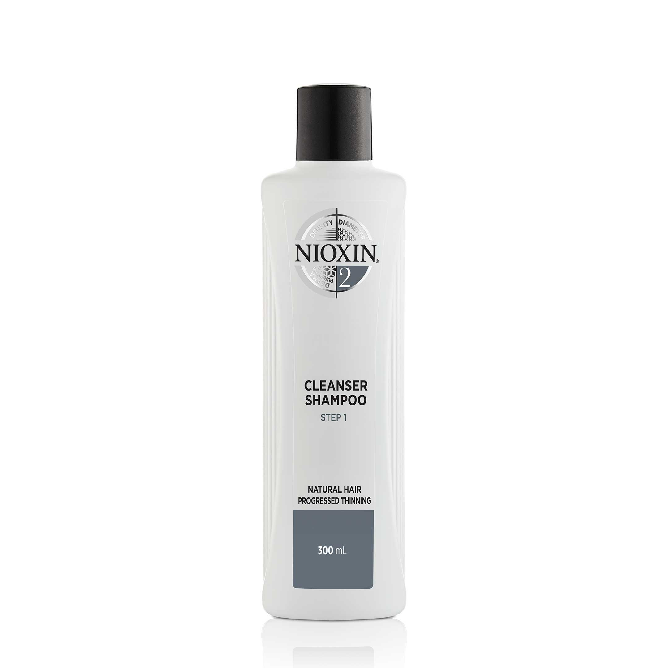 Nioxin System 2 Cleanser Schampo för obehandlat och märkbart tunt hår 300 ml