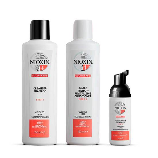 Nioxin Trial Kit System 4 för märkbart tunt, färgat hår 150+150+40 ml