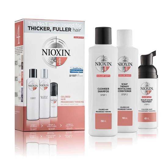 Nioxin Trial Kit System 4 för märkbart tunt, färgat hår 150+150+40 ml