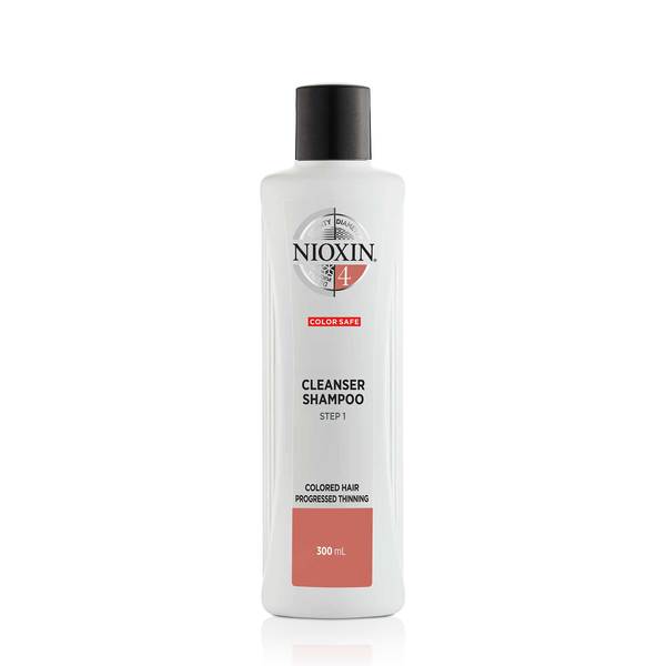 Nioxin System 4 Cleanser Schampo för märkbart tunt, färgat hår