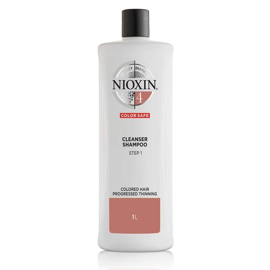 Nioxin System 4 Cleanser Schampo för märkbart tunt, färgat hår 1000 ml