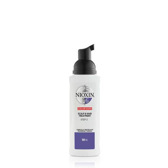 Nioxin System 6 Scalp Treatment leave-in produkt för märkbart tunt, kemiskt behandlat hår 100 ml