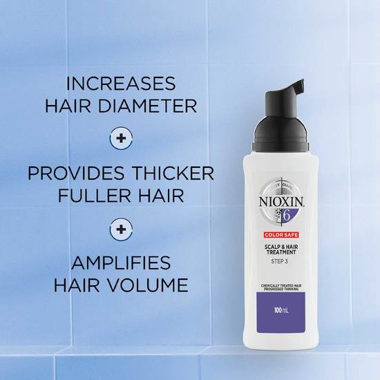 Nioxin System 6 Scalp Treatment leave-in produkt för märkbart tunt, kemiskt behandlat hår 100 ml