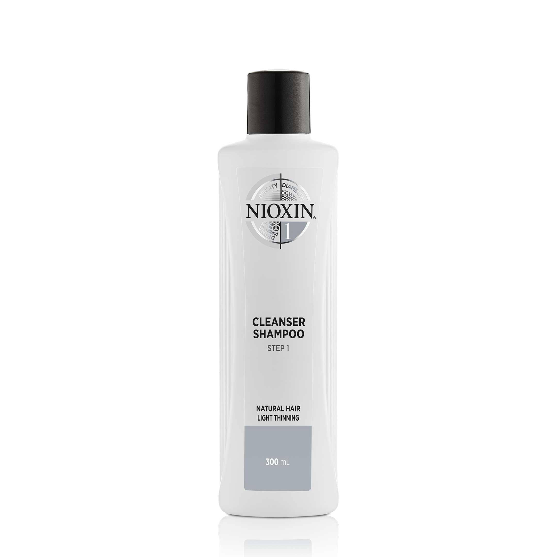 Nioxin System 1 Cleanser Schampo för obehandlat naturligt tunt hår 300 ml