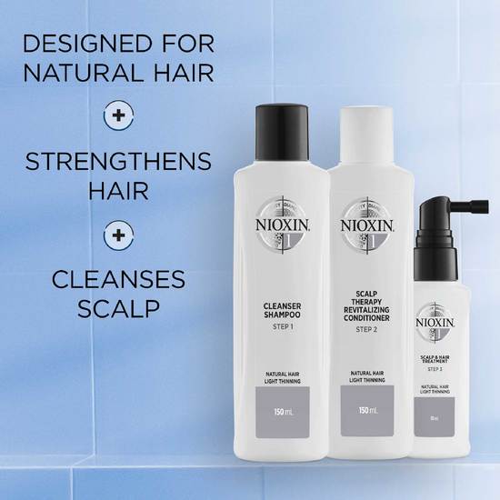 Nioxin Trial Kit System 1 för obehandlat naturligt tunt hår 150+150+50 ml
