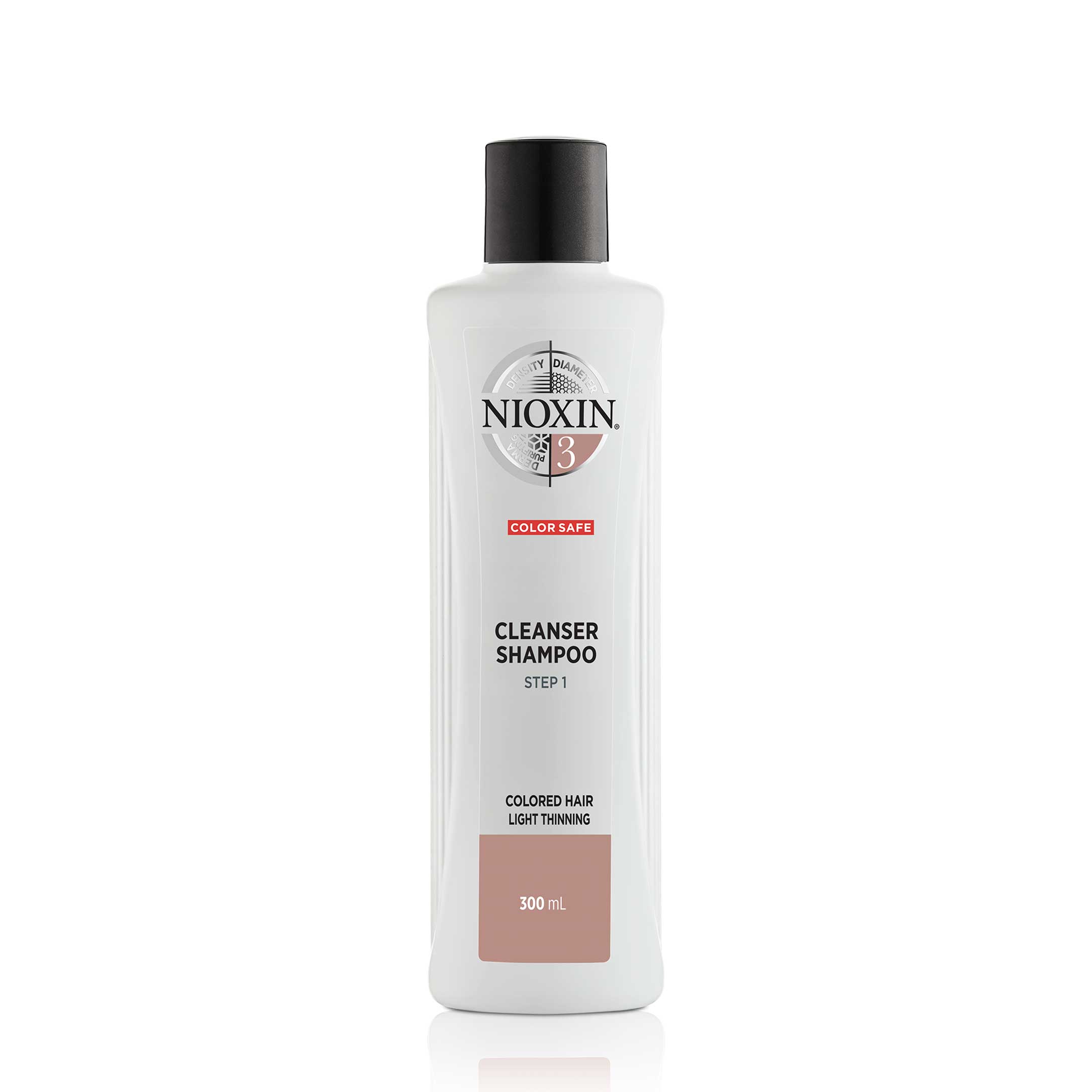 Nioxin System 3 Cleanser Schampo för fint och tunt färgat hår 300 ml