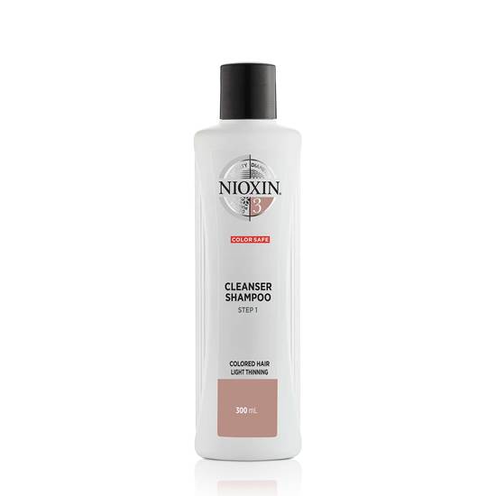 Nioxin System 3 Cleanser Schampo för fint och tunt färgat hår 300 ml