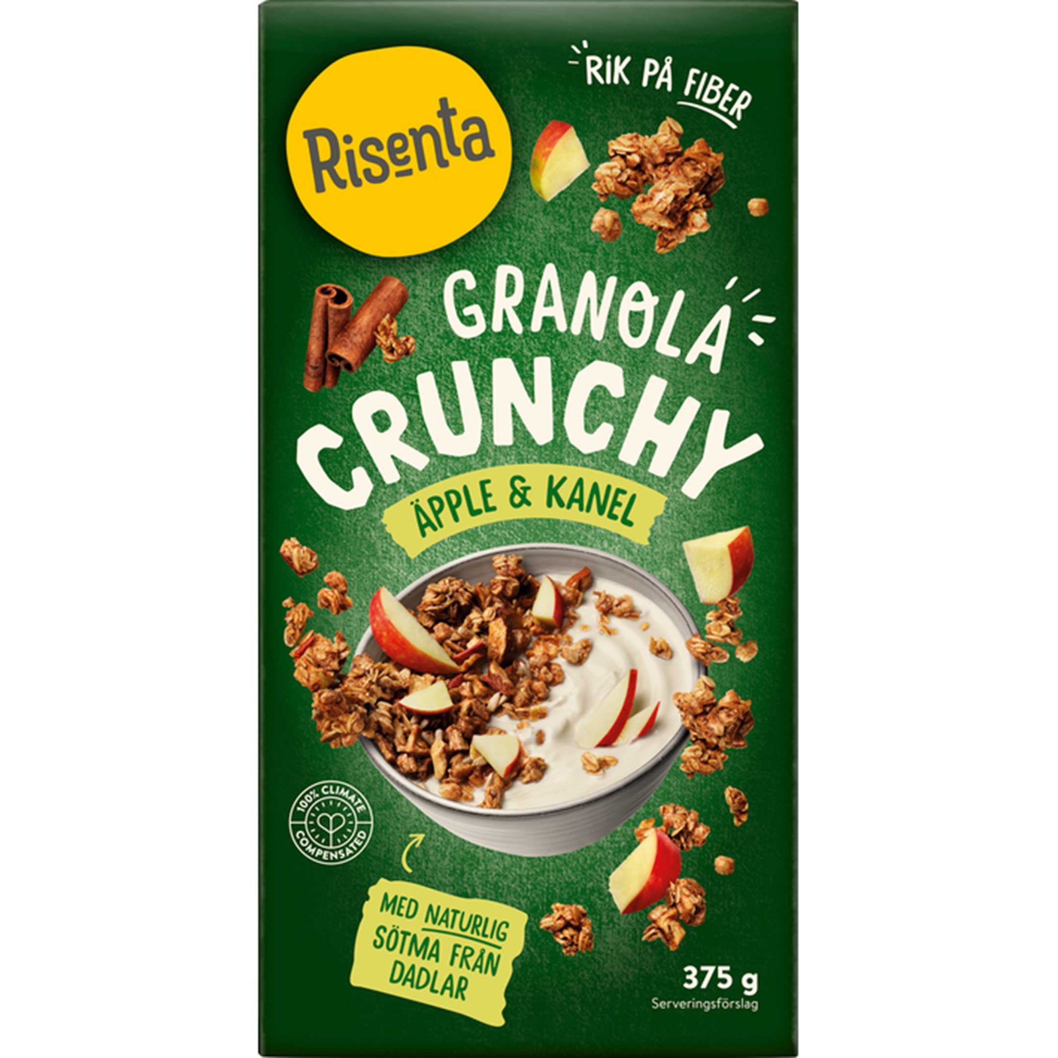 Risenta Granola Äpple Kanel 375 g