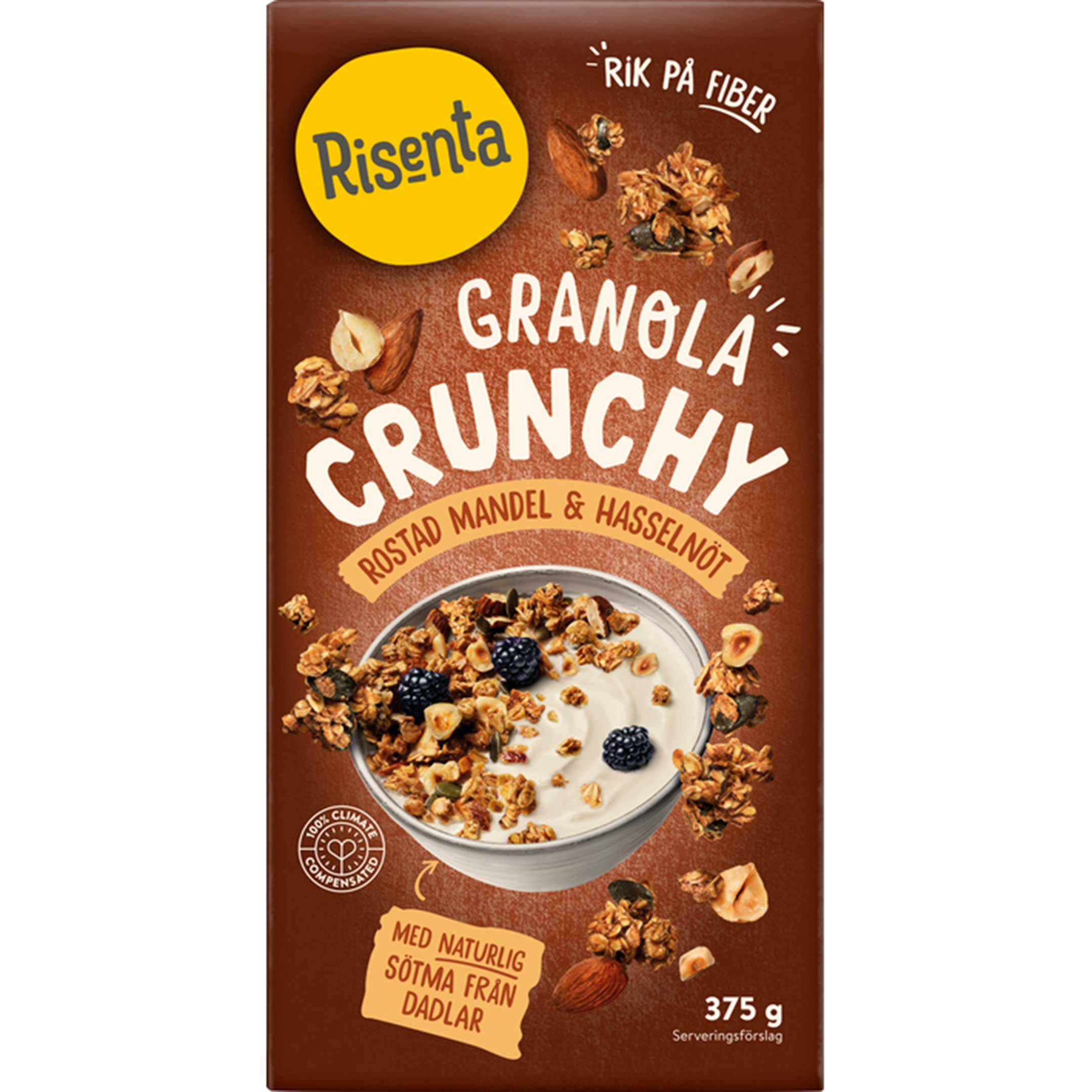 Risenta Granola Mandel Hasselnöt 375 g
