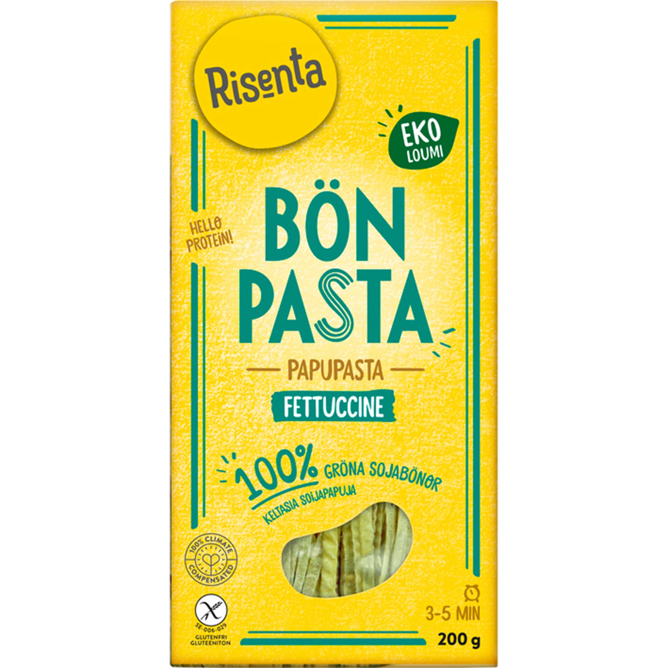 Risenta Bönpasta Fettu Grön 200 g