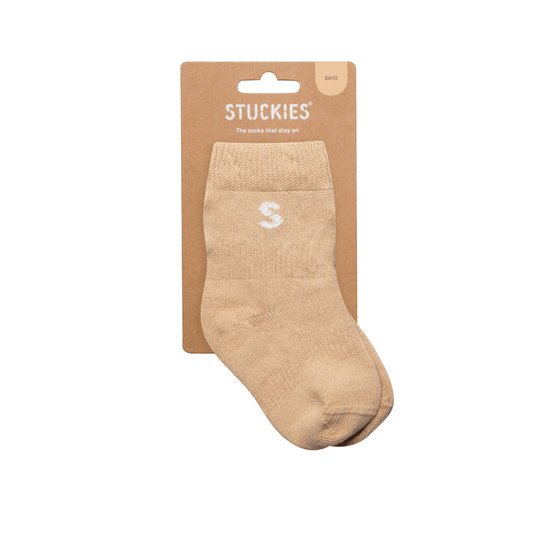 Stuckies Strumpor Sand Utan anti-slip 10/15 0-6 mån