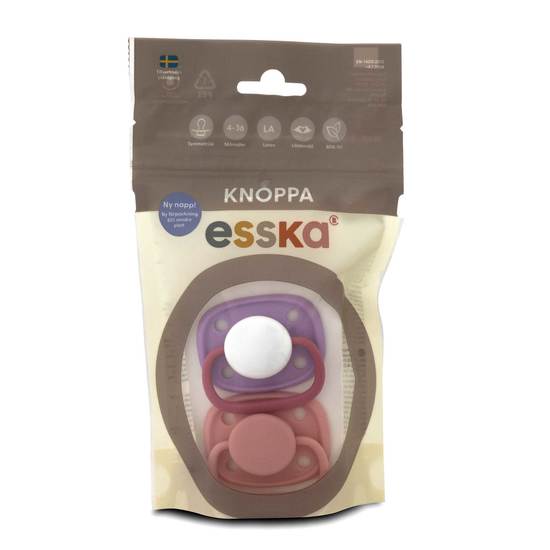 Esska Napp Knoppa Silikon 4-36 månader 2-pack