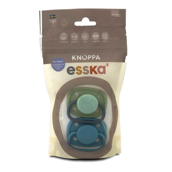 Esska Napp Knoppa Silikon 4-36 månader 2-pack
