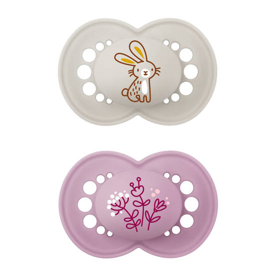 MAM Original Natural Rubber 16-36m Rosa 2-pack
