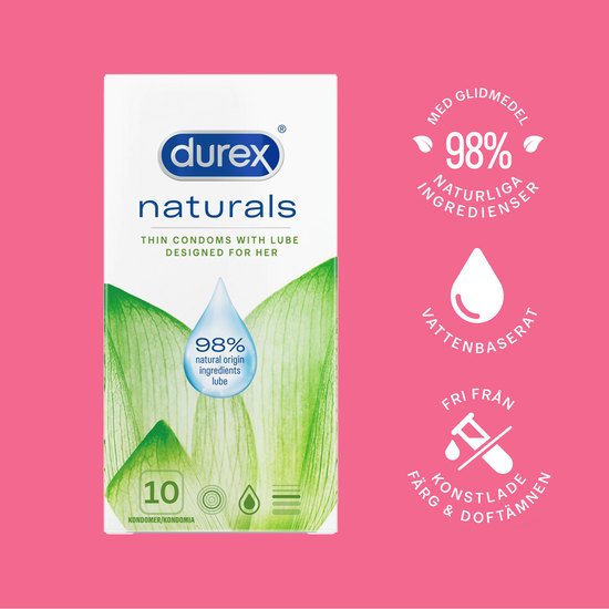 Durex Naturals Kondom 10 st