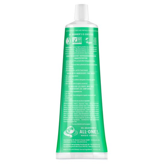 Dr. Bronner's Toothpaste Spearmint 140 g