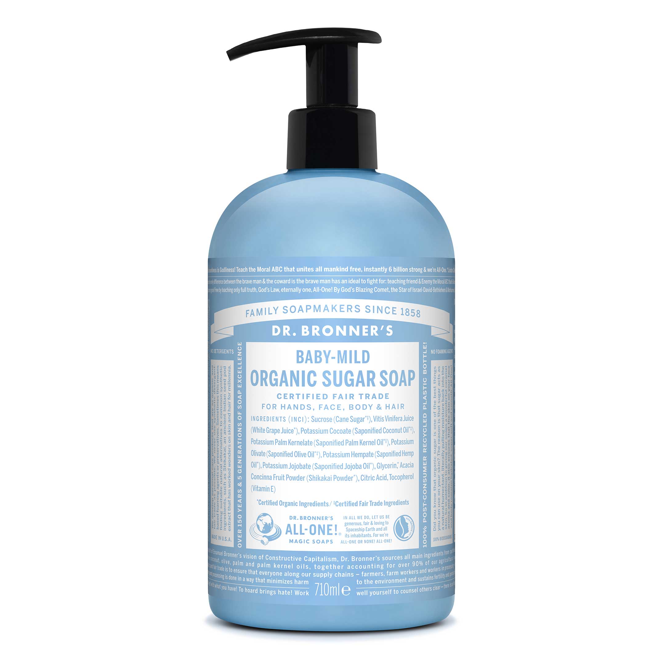 Dr. Bronner's Organic Sugar Soap Baby-Mild 710 ml