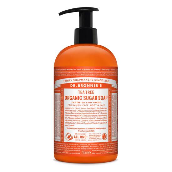 Dr. Bronner's Organic Sugar Soap Tea Tree 710 ml