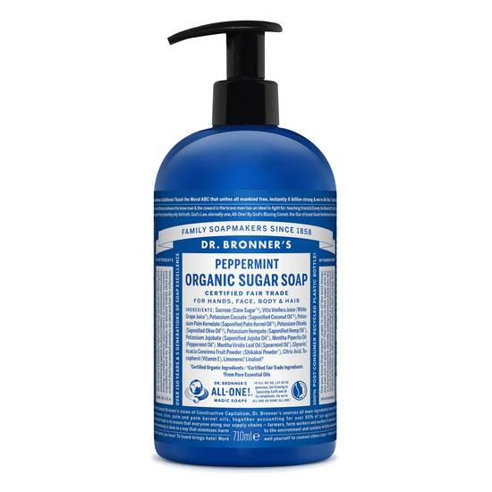 Dr. Bronner's Organic Sugar Soap Peppermint 710 ml