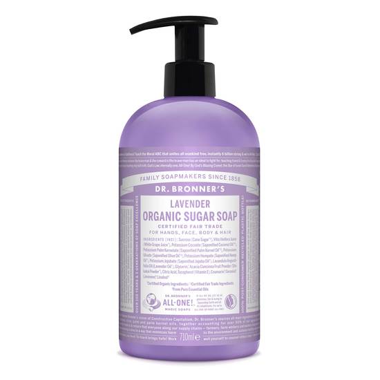 Dr. Bronner's Organic Sugar Soap Lavender 710 ml