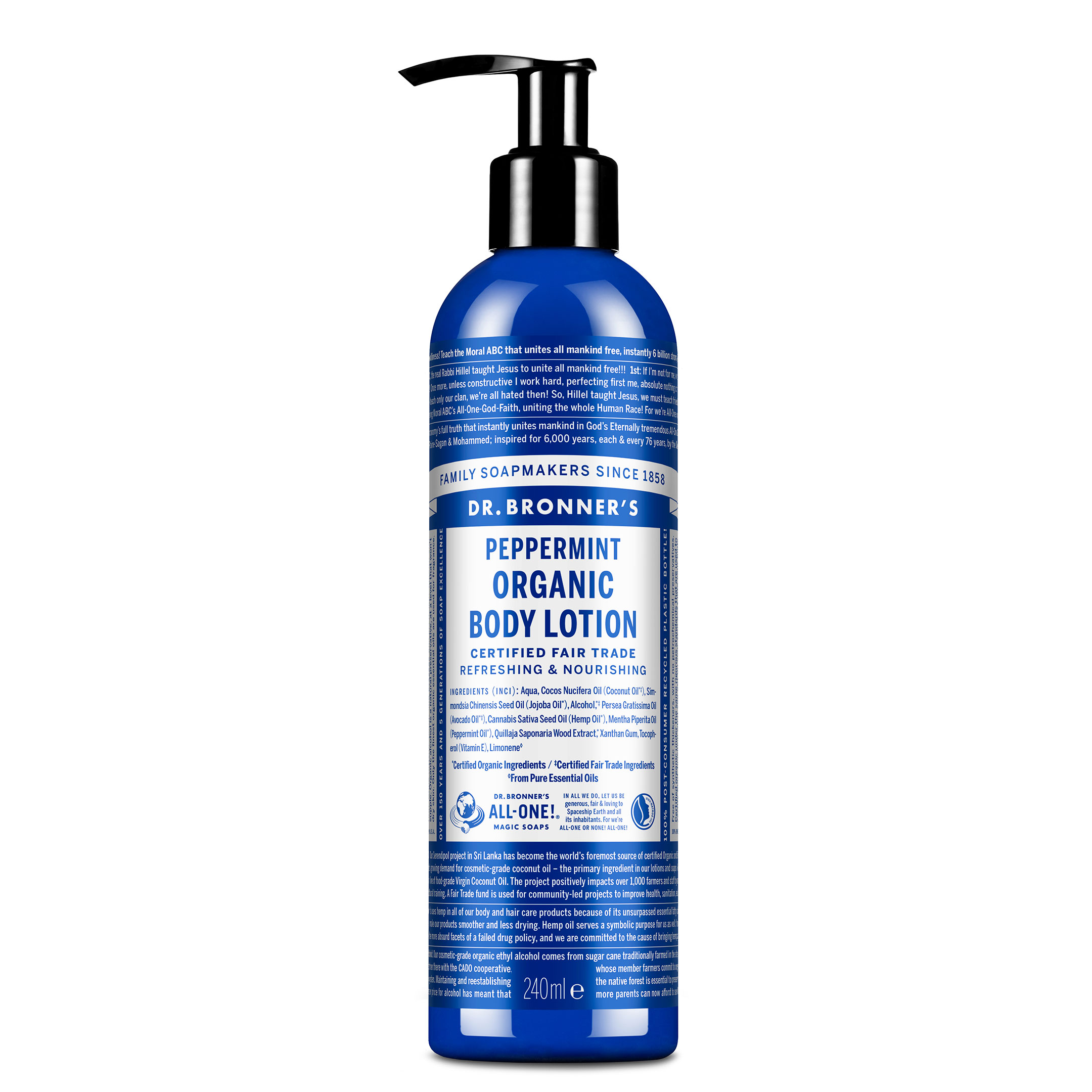 Dr. Bronner's Organic Bodylotion Peppermint 240 ml