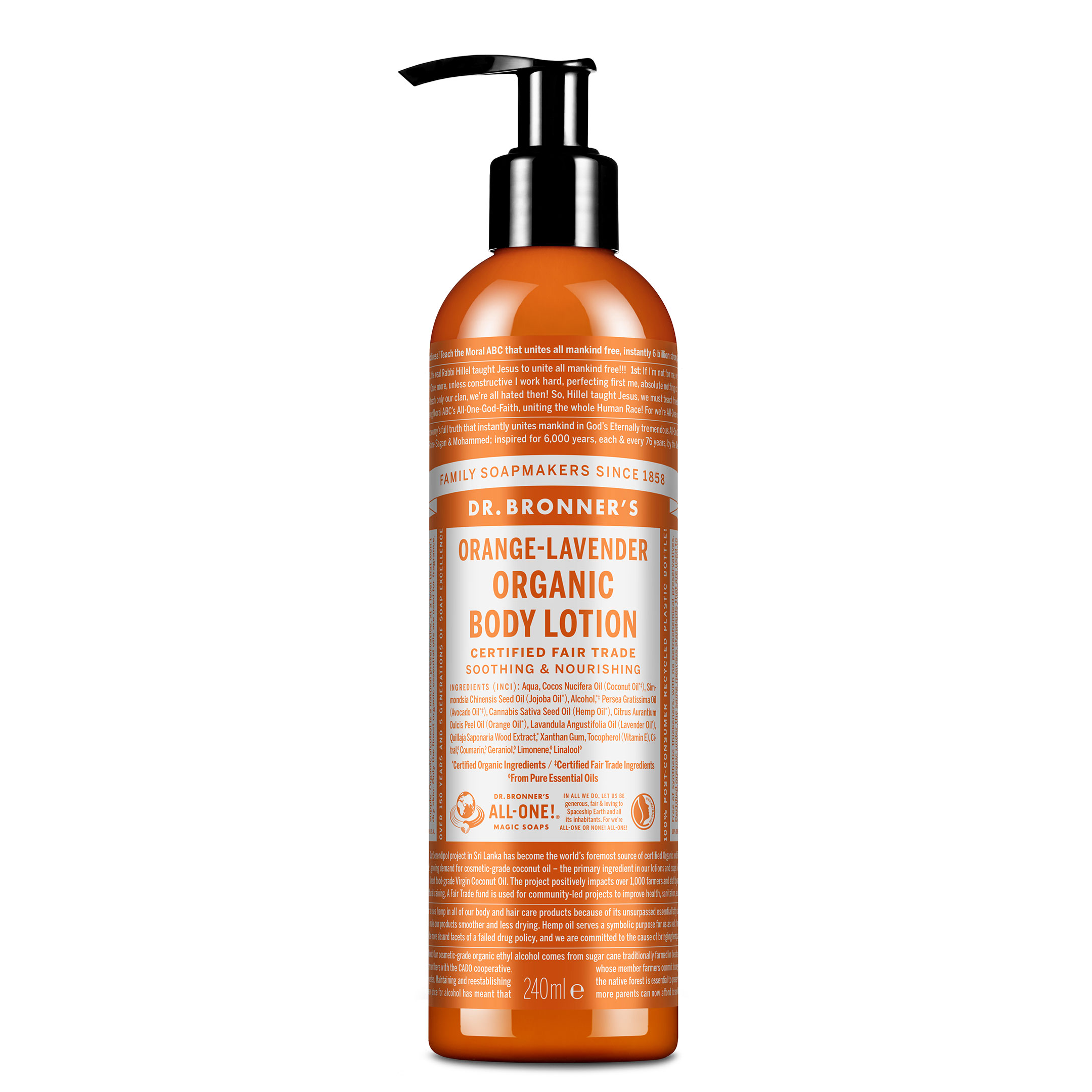 Dr. Bronner's Organic Bodylotion Orange-Lavender 240 ml
