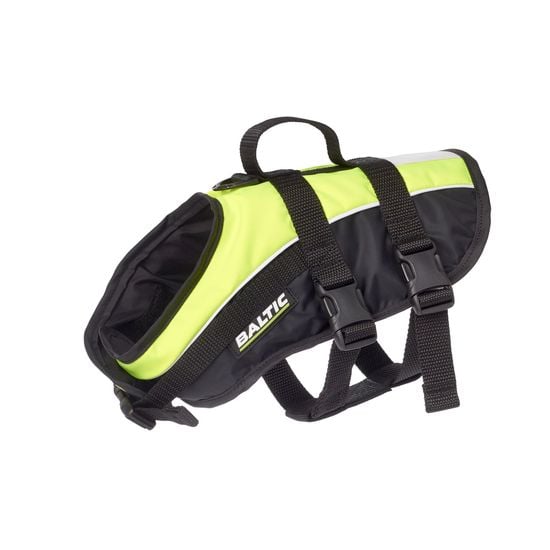 Baltic Mascot Hundflytväst UV-gul/Svart XL 40+ kg