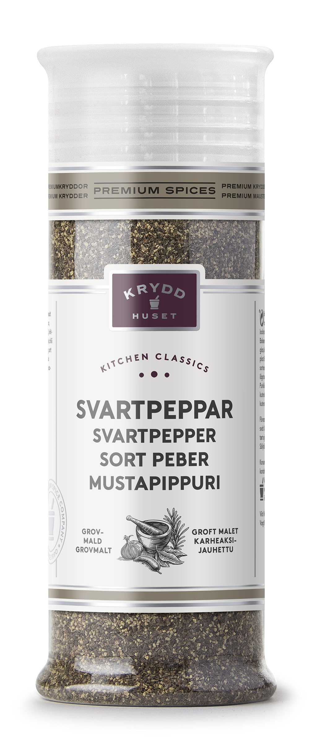 Kryddhuset Svartpeppar grovmald 200 g