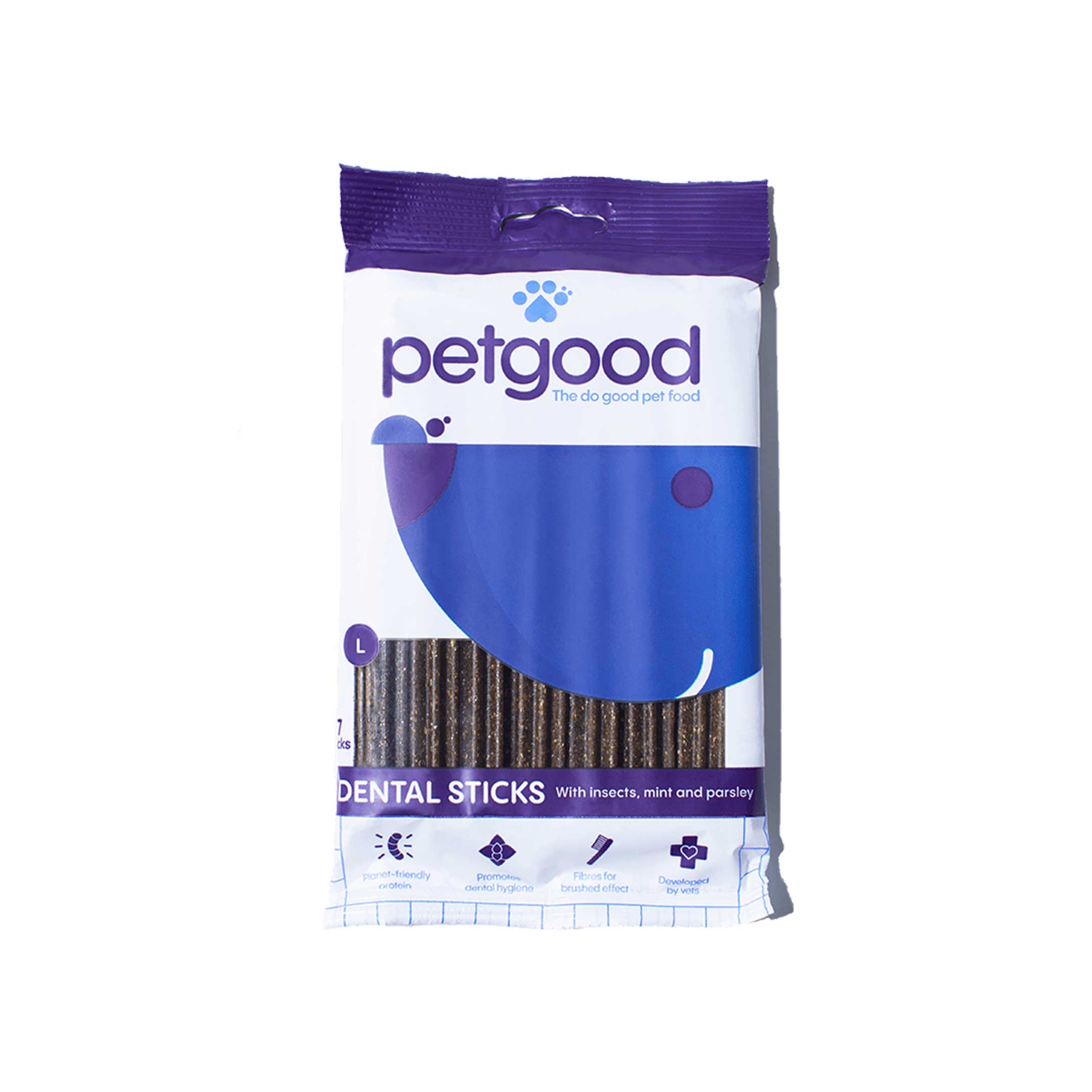 Petgood Dental sticks med insektsprotein L