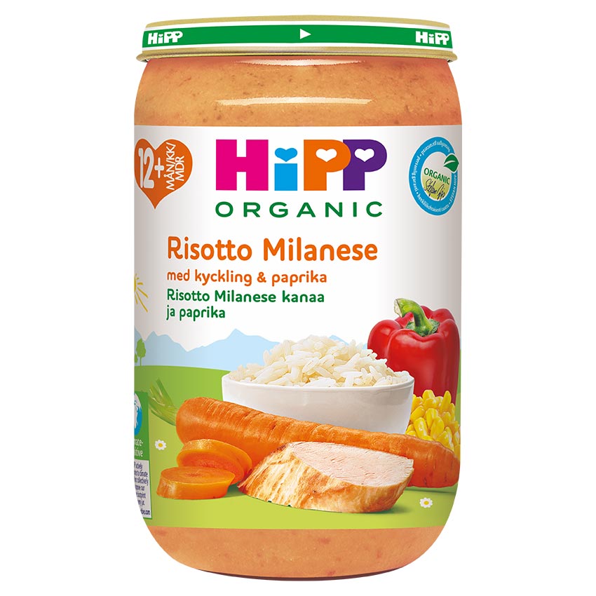 Hipp Risotto Milanese & Kyckling 12m250g