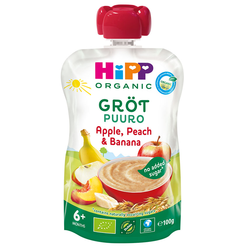 Hippis Gröt Äpple/Persika 6m 100g