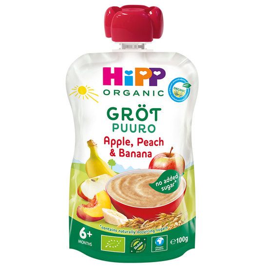 Hippis Gröt Äpple/Persika 6m 100g