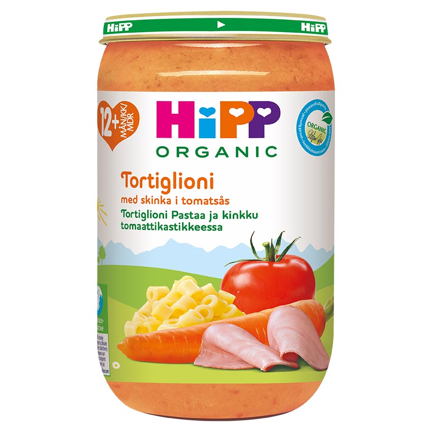 Hipp Tortiglioni med Kött 12m 250g