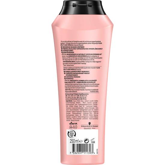 Schwarzkopf Gliss Schampo Split Hair Miracle 250 ml