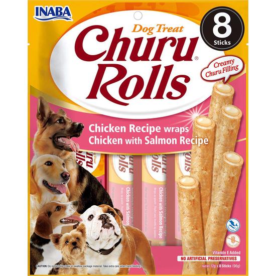 Churu Dog Rolls Chicken with Salmon 8 st