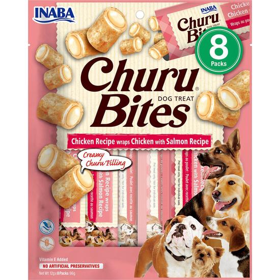 Churu Dog Bites Chicken Wraps with Salmon 8 st