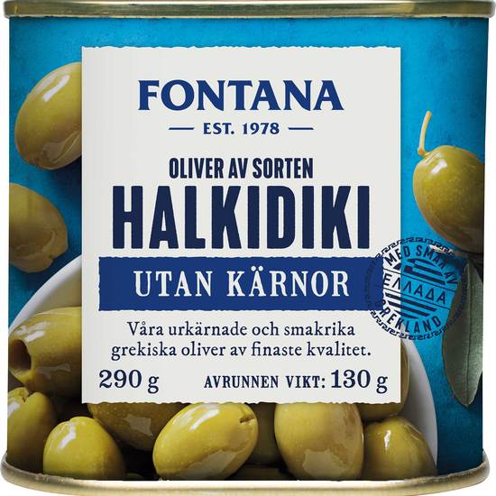 Fontana Oliver Halkidiki Urkärnade Plåt 290 g